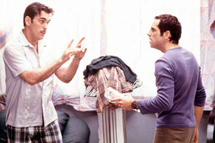Ted (Ben Stiller, right) confronts the back-stabbing Pat (Matt Dillon).