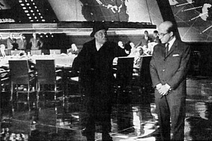 A scene from the movie Dr. Strangelove.