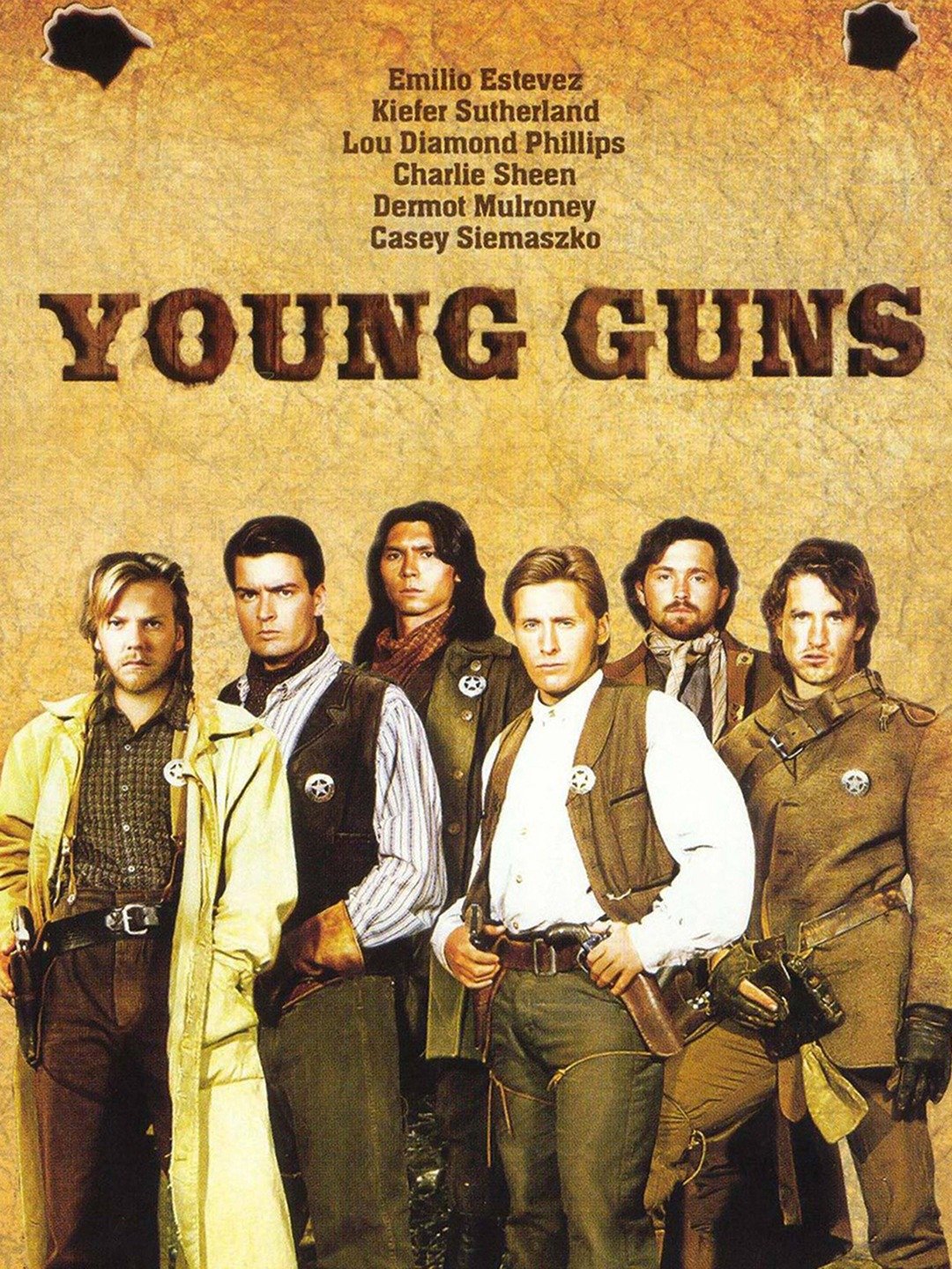 charlie sheen young guns