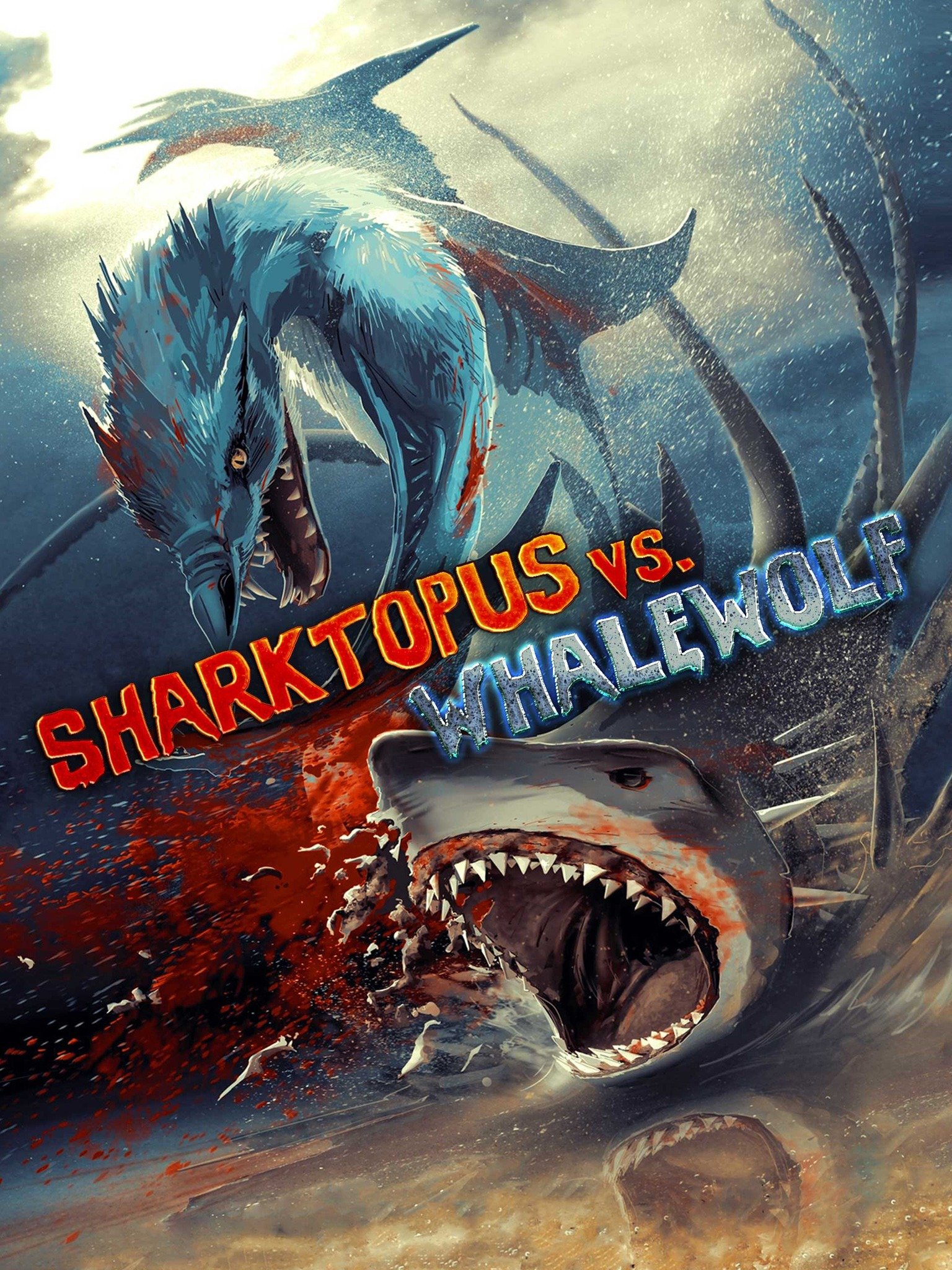 Показать картинки sharktopus and whalewolf из фильма sharktopus vs whalewolf 2015 года