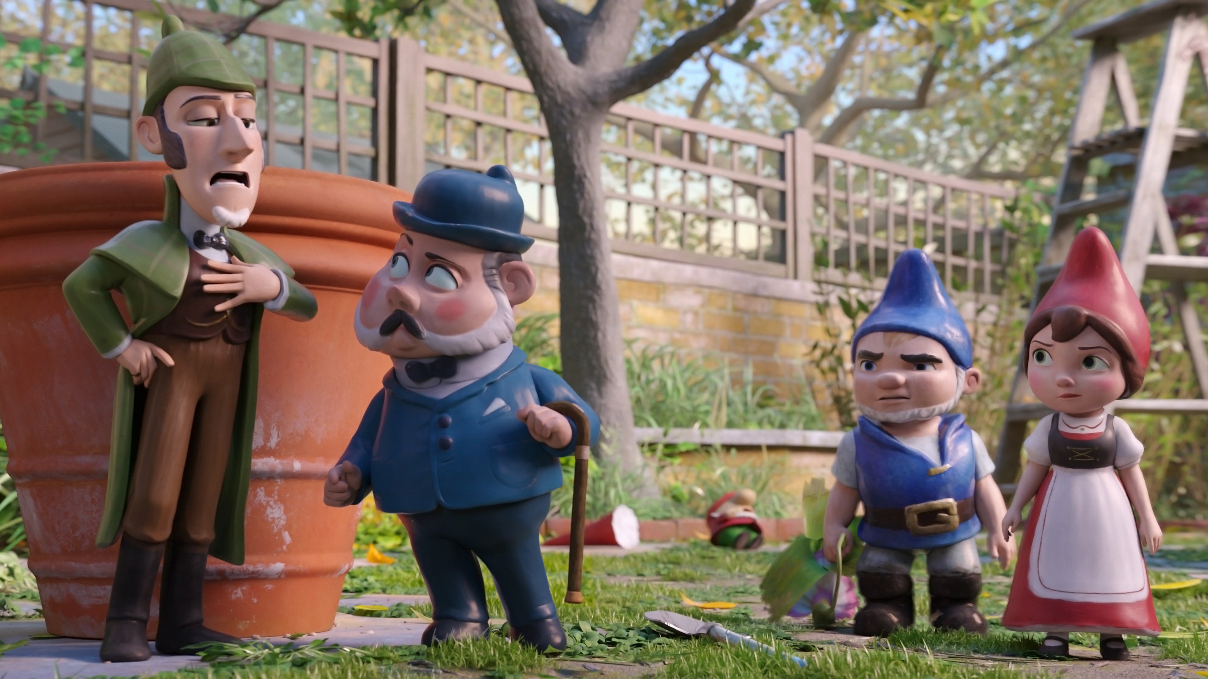 Sherlock Gnomes Official Clip Moriarty Falls Trailers & Videos