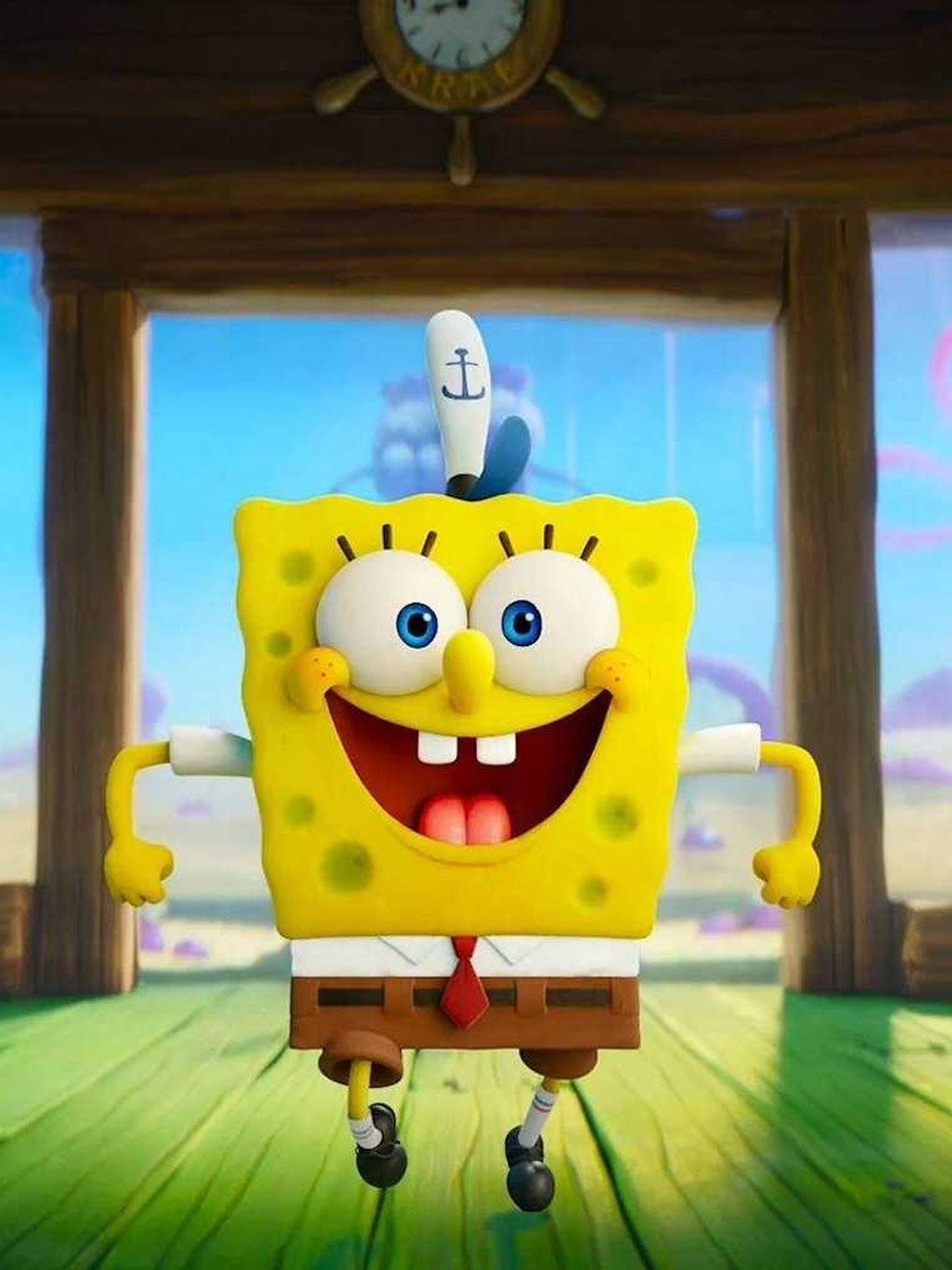 spongebob squarepants running