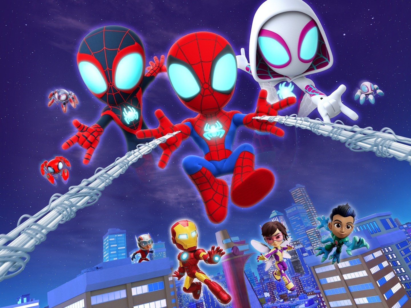 Marvels Spidey and his Amazing Friends Team Spidey Sees Green  Disney  junior Cute pokemon pictures Spiderman birthday