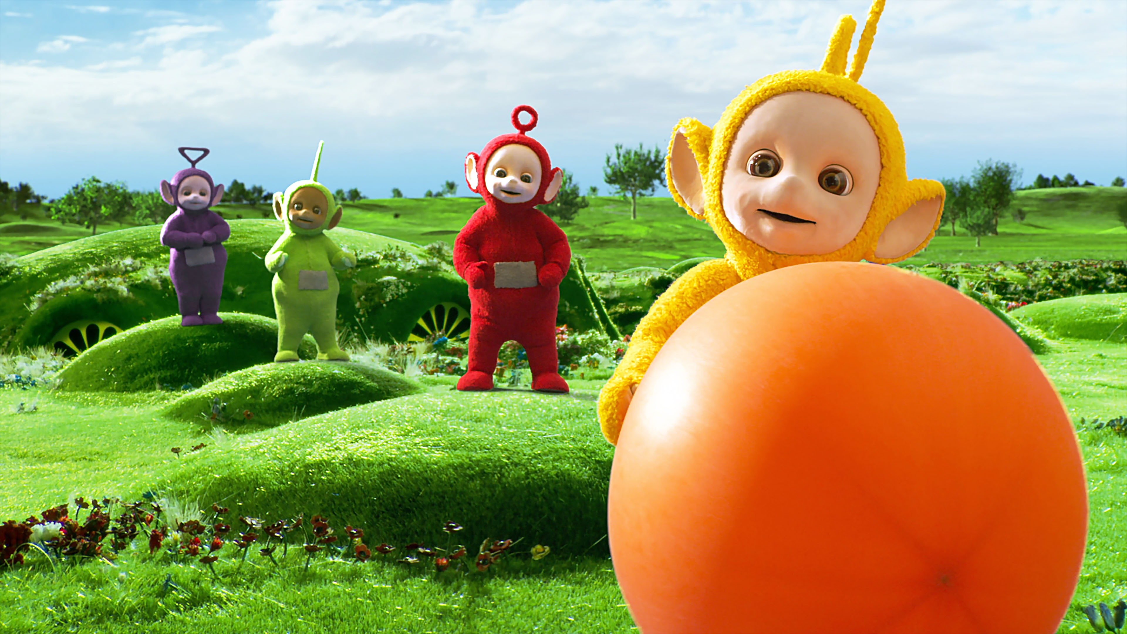 Maglietta Ufficiale Dei Teletubbies Per Bambini - 100% Cotone, Stampa Grande, Maniche Corte (2-6 Anni)