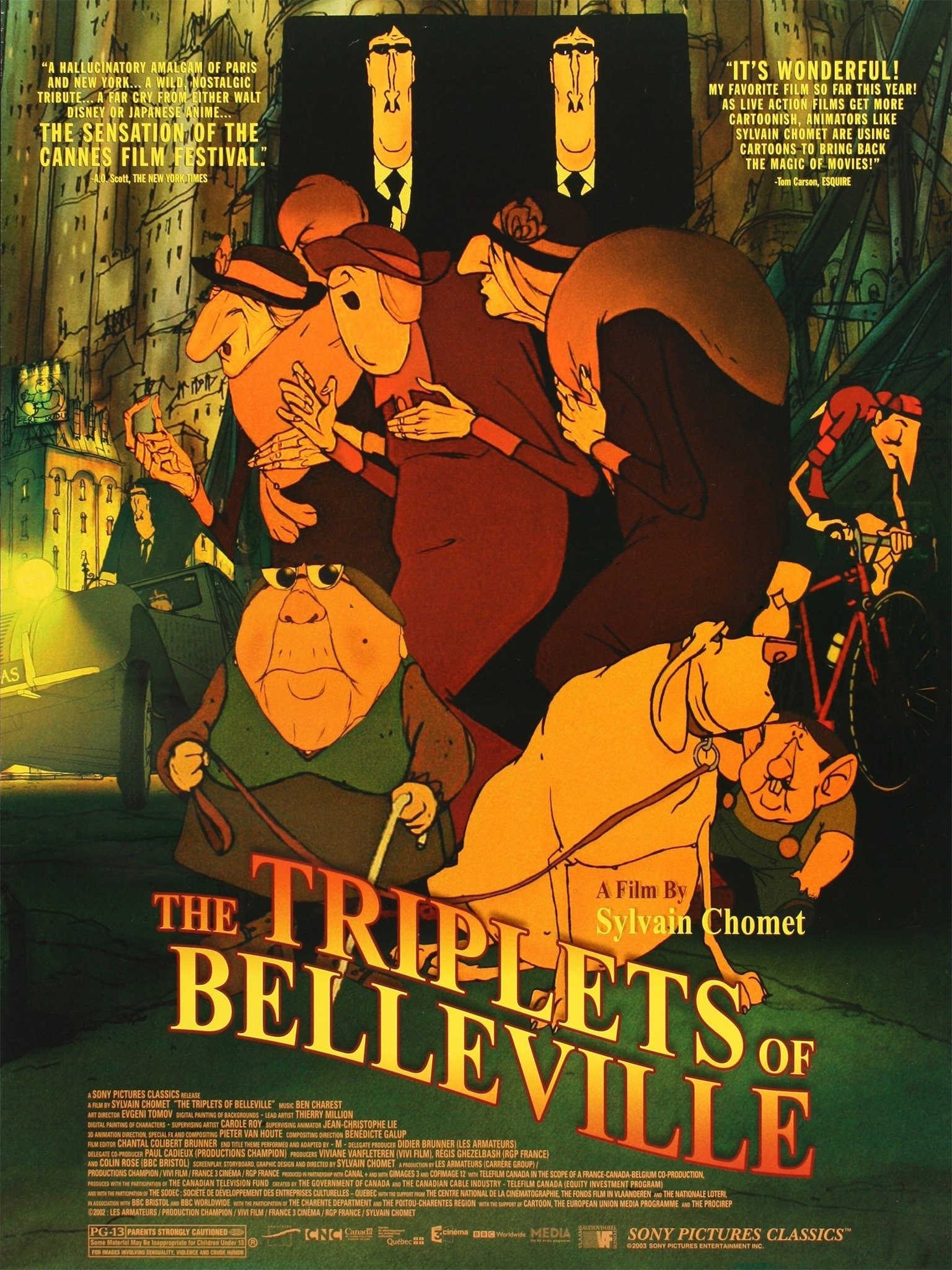 The Triplets of Belleville Movie Reviews