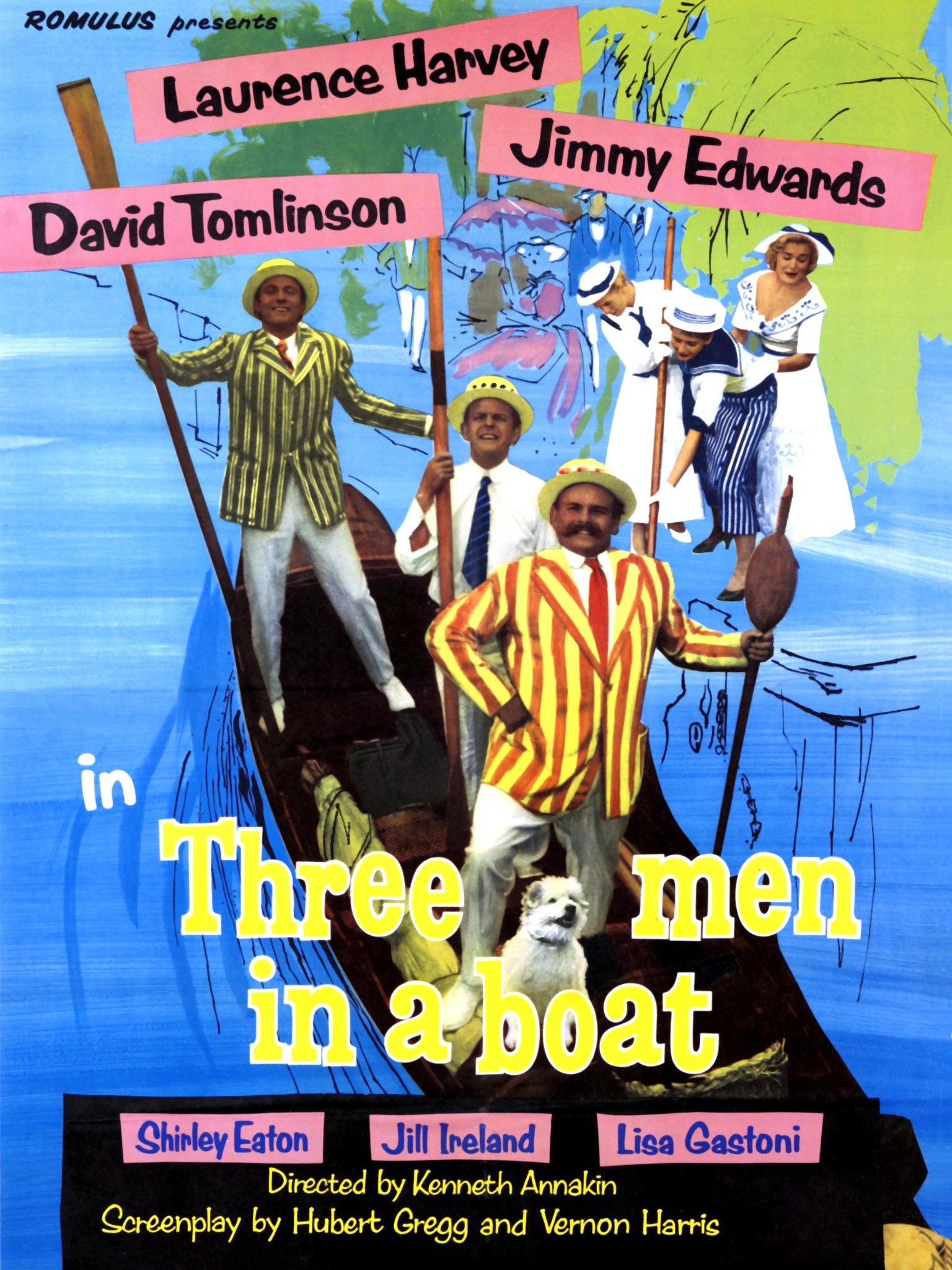 three men are on a boat
