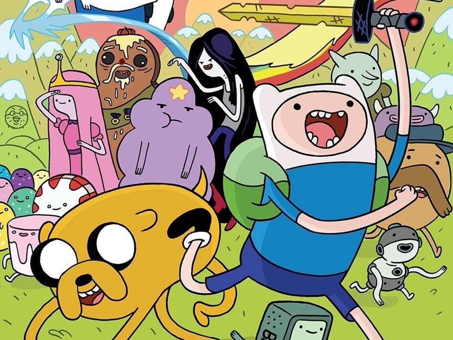 Какие приключения. Adventure time персонажи. Adventure time Финн и Джейк. Адвенчер тайм персонажи.