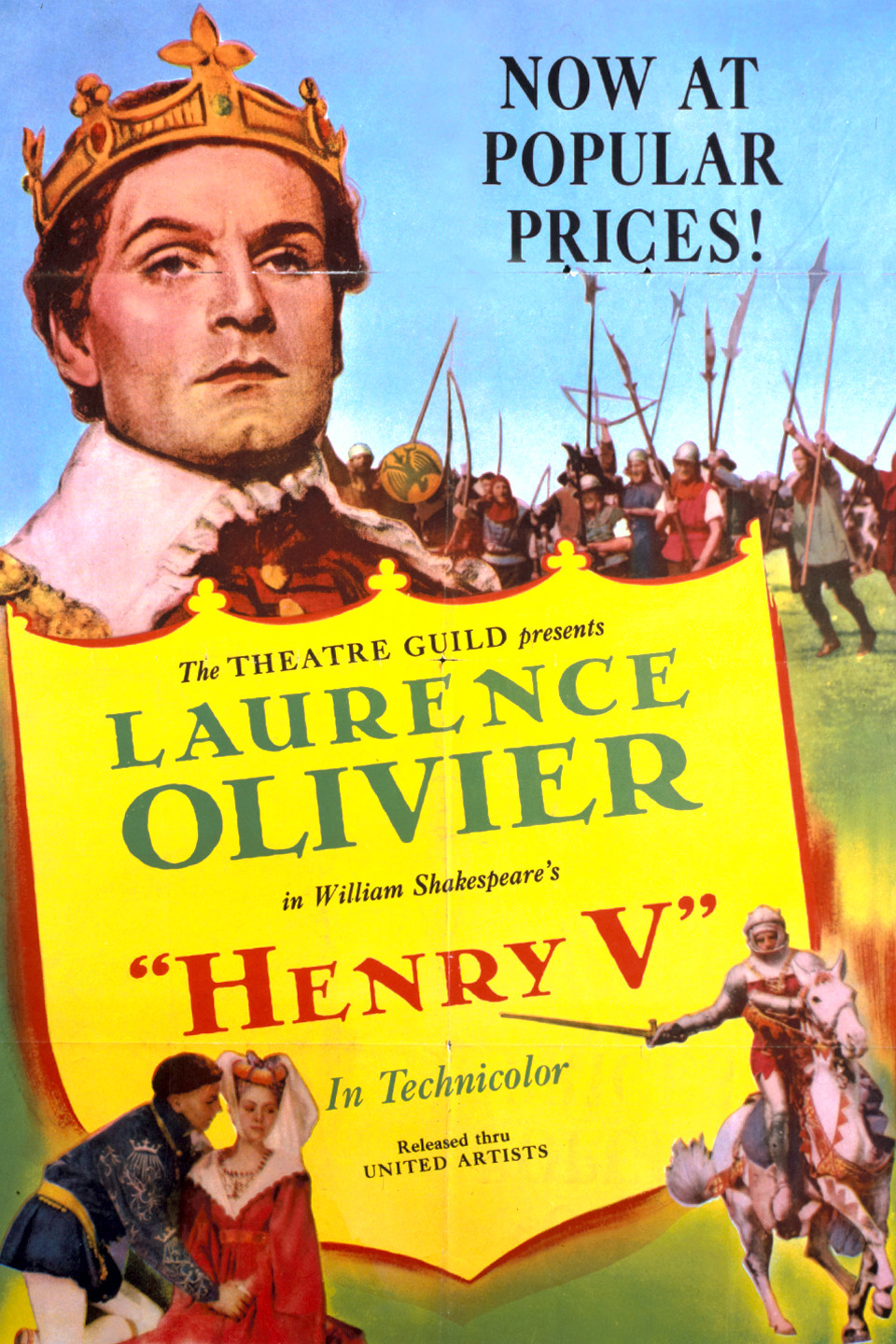 henry v movie poster showing