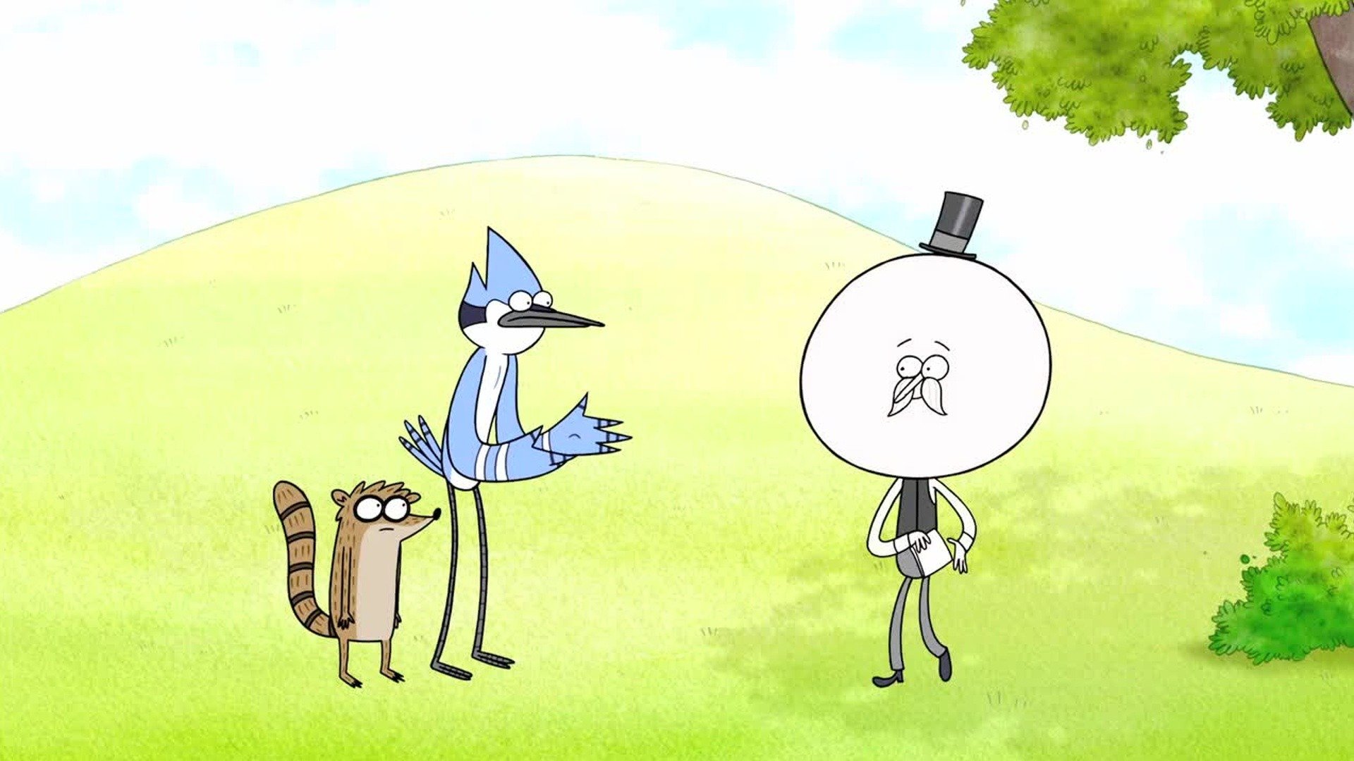 Regular show cloud character